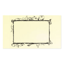 Retro frame Profile Card Business Card Template