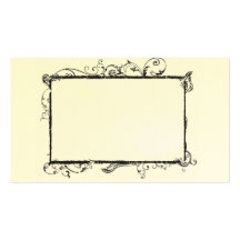 Retro frame Profile Card Business Card Template
