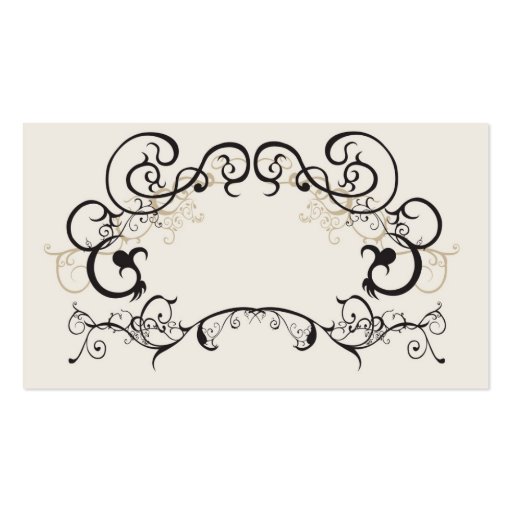 Retro frame Profile Card Business Card Template