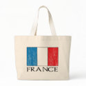 Retro France Flag Totebag