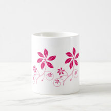 Retro - Funky Flowered  Beverage Mugs