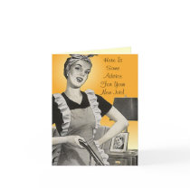 Retro Funmy Advice Congratulations New Job Card