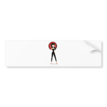 Retro Girl bumper stickers