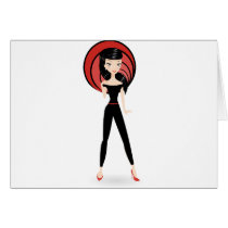 Retro Girl cards