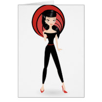 Retro Girl cards