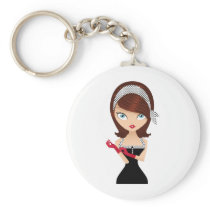 Retro Girl keychains