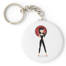 Retro Girl keychains