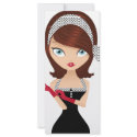 Retro Girl rack cards