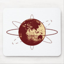 Retro Globe Mousepad