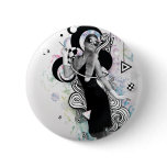 Retro Goddess Badge / Button buttons