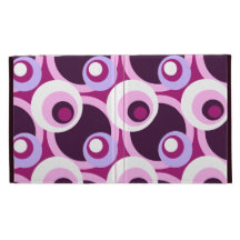 Retro Golden Sixties style circles iPad Cases