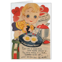 Retro Good Egg Valentine's Day Card