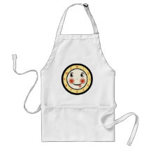 Retro Goofy Clock Face Apron