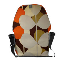 Retro Graphic Rickshaw Messenger Bag