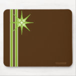 Retro Green and Brown Mousepad