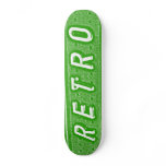 Retro - Green and White Skate Board Decks