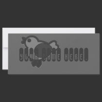 Retro grey design-double sided card rack cards