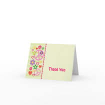Retro Groovy Thank You Card