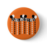 Retro Halloween Party Streamers buttons