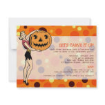 Retro Halloween Pin-Up party invitation