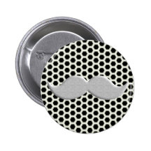Retro Handlebar Mustache Moustache Pin
