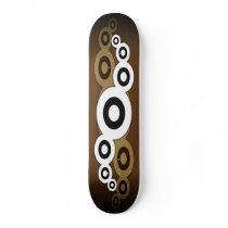 Retro Helix (Tan) Skateboard Deck