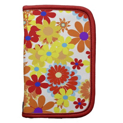 Retro Hippie Peace Flowers Planner