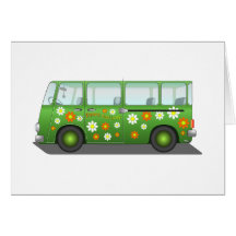 Retro Hippie Van Cards