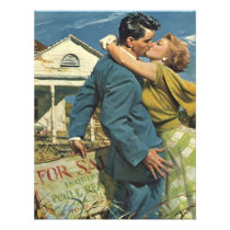 Retro Home Found We have Moved Move Announcement invitations