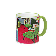 Retro Hotel Room Mug