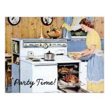 Retro Housewarming Party Custom Invite