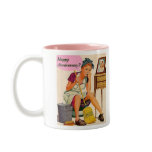 Retro Housewife Anniversary Coffee Mugs