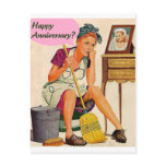 Retro Housewife Anniversary postcards