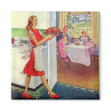 Retro Housewife on Thanksgiving magnets