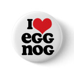 Retro I Love Egg Nog Button