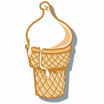 retro ice cream cone photo sculptures