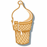 retro ice cream cone photo sculptures