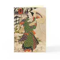 Retro Japanese Christmas Card
