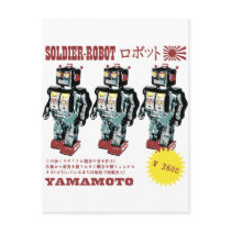 Retro Japanese Toy Robot Advertisement Post Card