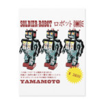 Retro Japanese Toy Robot Advertisement postcards