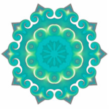 Retro Kaleidoscope Abstract Photo Cut Outs