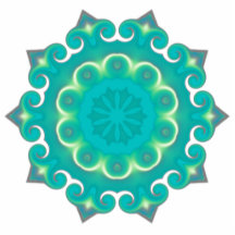 Retro Kaleidoscope Abstract Photo Cutouts