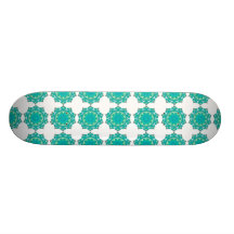 Retro Kaleidoscope Abstract Skateboard