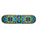 Retro Kaleidoscope Colour Pop Skateboard Deck