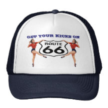 RETRO "KICKS" HAT ~ GET YOUR KICKS ON ROUTE 66