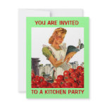 Retro Kitchen Econ Home Canning Party Invitation