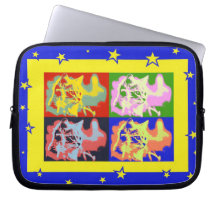Retro Kitten Laptop Sleeve