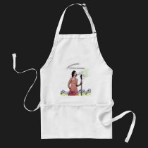 Retro Lady Life Is A Musical Sing Apron aprons