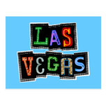Retro Las Vegas Neon Post Card
