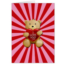 RETRO LOVE BEAR CARD